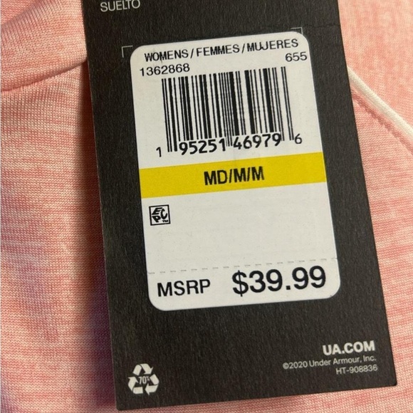 NWT Women’s Under Armor Pink Hoodie size M - Picture 3 of 5